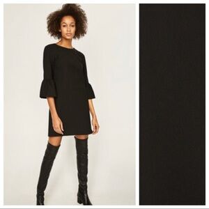 NWT. Zara Black Mini Dress. Size S.